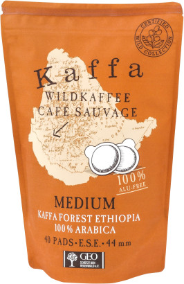 Kaffa Wildkaffee - Medium - 40 E.S.E. Pads (Beutel)