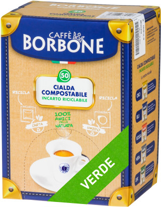 Borbone - Verde Dek Espresso - 50 E.S.E. Pads